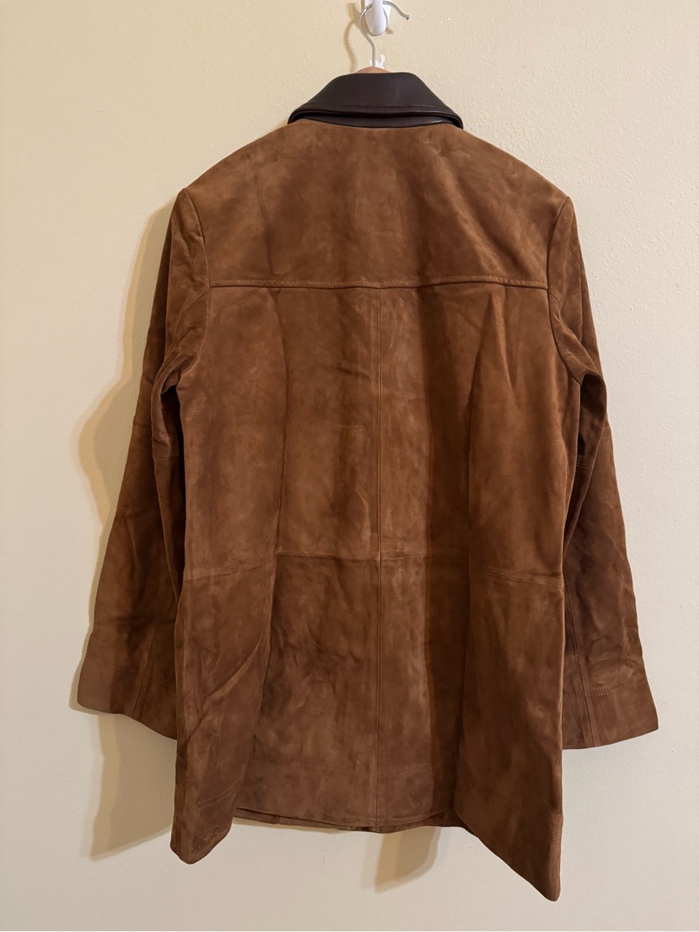 Veronica Beard New Suz Suede Dickey Chore Coat Jacket Whisky Small - Picture 6 of 6